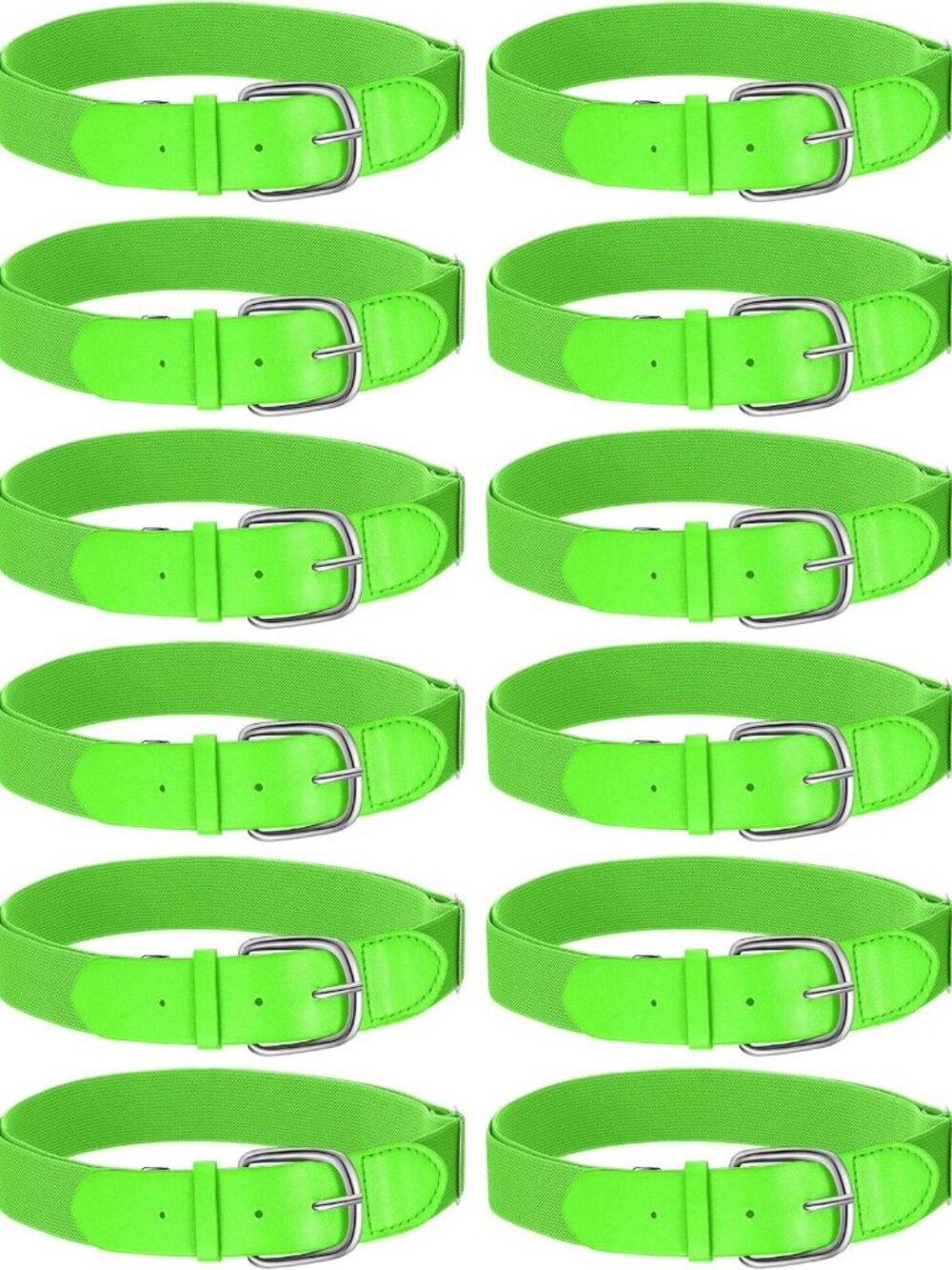 12-Pack Baseball Softball Belts for Youth & Adults - Adjustable, Durable, Sport
